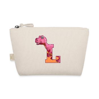 L - DINOSAURIER, Personalisierbar - Bio-Täschchen - Natur - Vorne