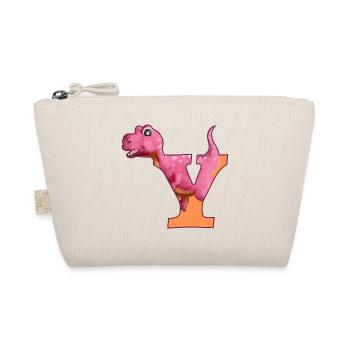 Y - DINOSAURIER, Personalisierbar - Bio-Täschchen - Natur - Vorne