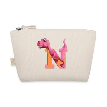 N - DINOSAURIER, Personalisierbar - Bio-Täschchen - Natur - Vorne