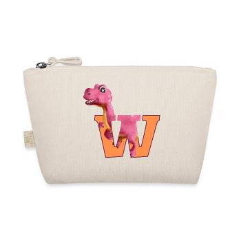 W - DINOSAURIER, Personalisierbar - Bio-Täschchen - Natur - Vorne