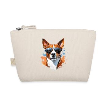 Basenji avec lunettes de soleil - Trousse biologique - nature - Devant