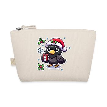 Festive Crow Mischief - Bio-Täschchen - Natur - Vorne