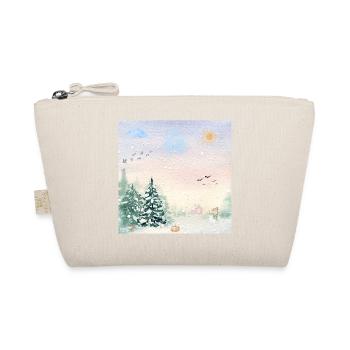 Winter Wonderland Snowy Landscape - Organic Pouch - nature - Front