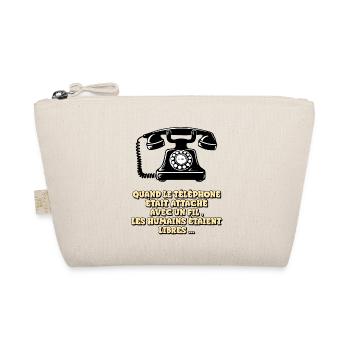 When the phone had a wire - Organic Pouch - nature - Front