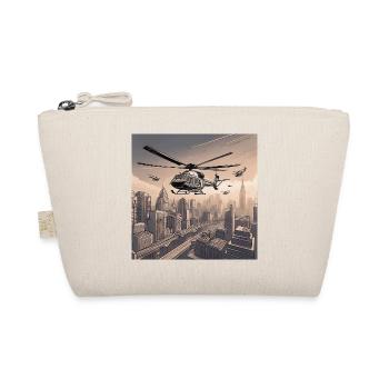 Helicopters Over Urban Cityscape - Organic Pouch - nature - Front