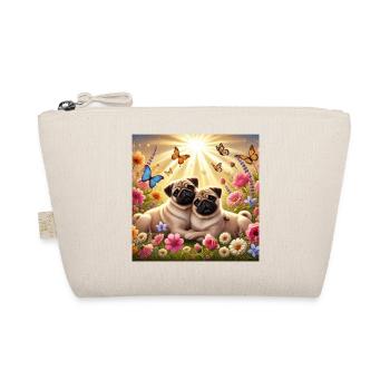 Sky-Shifting Pug Dog Lovers Design - Organic Pouch - nature - Front