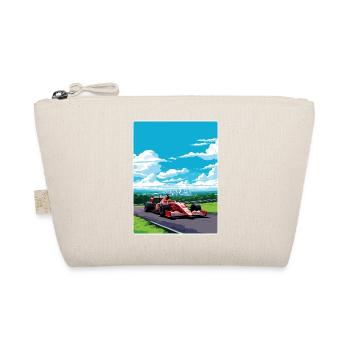 Lebendiges Formel-Rennwagen-Design - Bio-Täschchen - Natur - Vorne