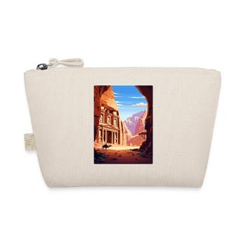 Petra Jordan Affiche de voyage Souvenir Carte Postale Peinture - Trousse biologique - nature - Devant