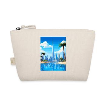 Dubai United Arab Emirates Travel Poster Souvenir - Organic Pouch - nature - Front