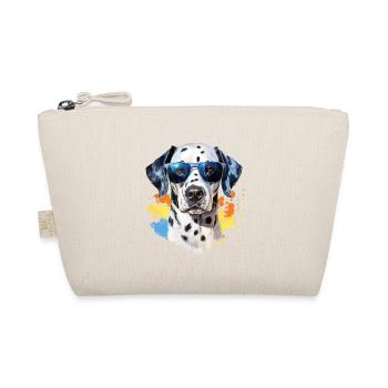 Dalmatian with sunglasses - Organic Pouch - nature - Front