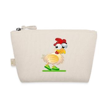 CHICKENS COMIC RUNNING RACE - Organic Pouch - nature - Front