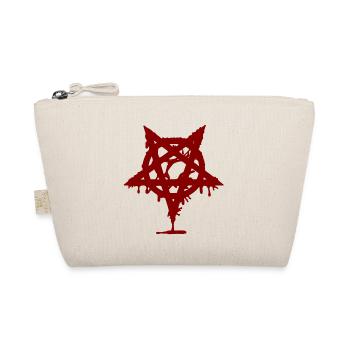pentagram muster, blutflecken, okkultistisch - Bio-Täschchen - Natur - Vorne