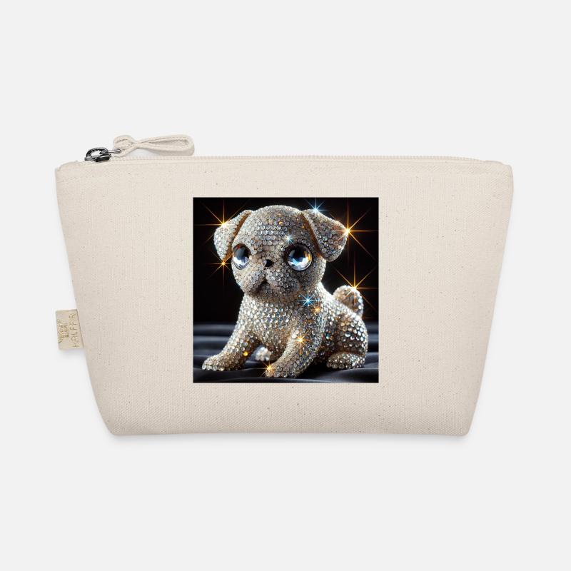 Sparkling dog in diamond look Organic Pouch