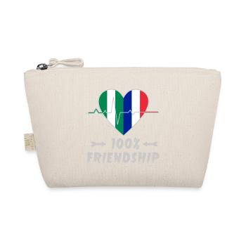 Nigeria and France 100% friendship - Organic Pouch - nature - Front