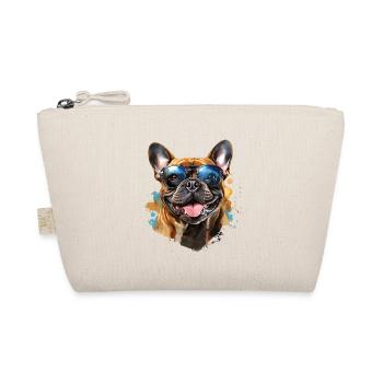 Frenchie avec lunettes de soleil - Trousse biologique - nature - Devant