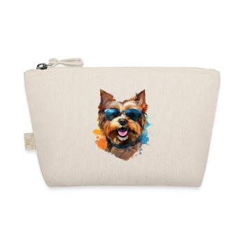 Yorkie avec lunettes de soleil - Trousse biologique - nature - Devant