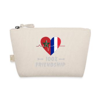 Marokko und Frankreich 100% Freundschaft - Bio-Täschchen - Natur - Vorne