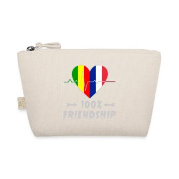 Mali and France 100% friendship - Organic Pouch - nature - Front