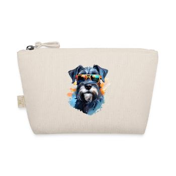 Schnauzer avec lunettes de soleil - Trousse biologique - nature - Devant