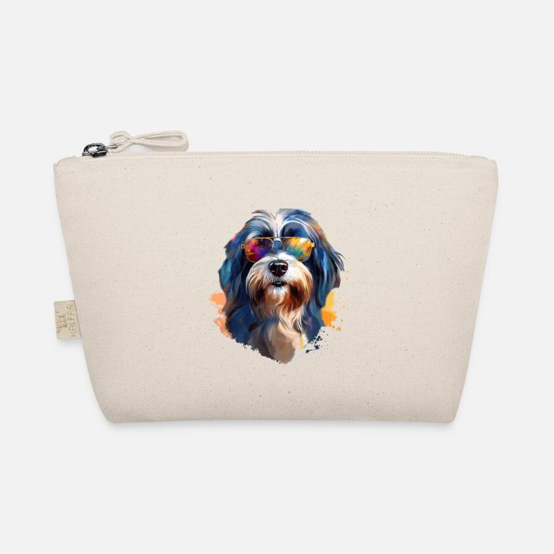 Terrier tibétain avec lunettes de soleil Trousse biologique
