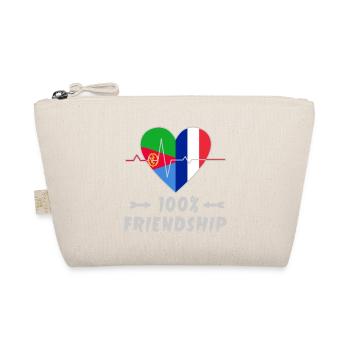 Eritrea und Frankreich 100% Freundschaft - Bio-Täschchen - Natur - Vorne