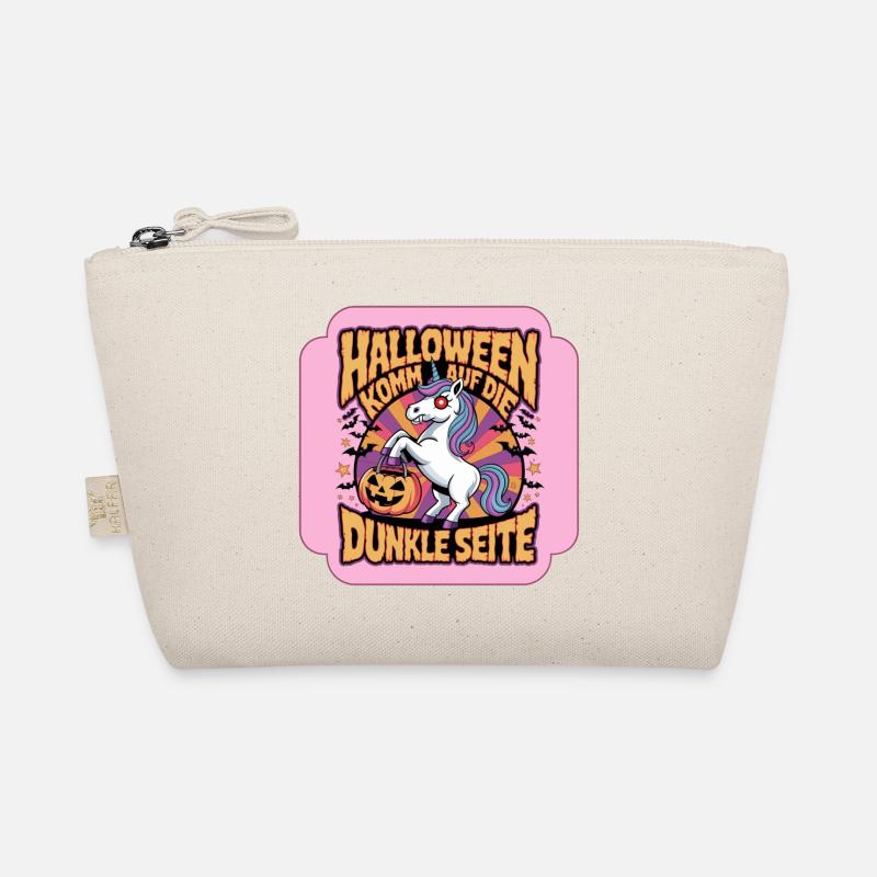 Halloween Spuk Einhorn - Komm auf die dunkle Seite Bio-Täschchen