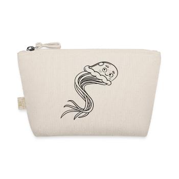 Jellyfish Kawaii coloring page hand-illustrated - Organic Pouch - nature - Front