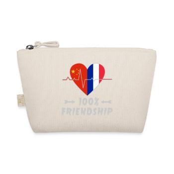 China und Frankreich 100% Freundschaft - Bio-Täschchen - Natur - Vorne