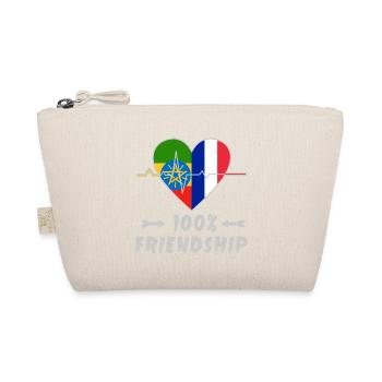 Ethiopia and France 100% friendship - Organic Pouch - nature - Front