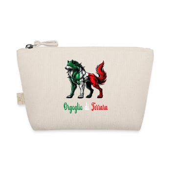 The pride of Ferrara Italy flag - Organic Pouch - nature - Front