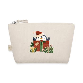 Le pingouin vous souhaite un joyeux Noël - Trousse biologique - nature - Devant