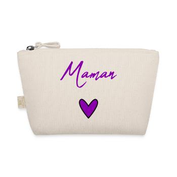 HAPPY BIRTHDAY. HEART. HAPPY MOTHER'S DAY. MOM. FEAST - Organic Pouch - nature - Front