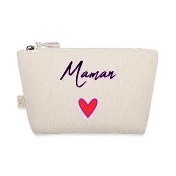 HAPPY BIRTHDAY. HEART. HAPPY MOTHER'S DAY. MOM - Organic Pouch - nature - Front