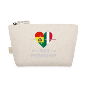Bolivien und Italien 100% Freundschaft - Bio-Täschchen - Natur - Vorne