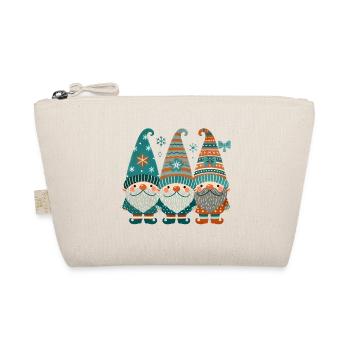 Santas Squad Festive Gnome Trio - Organic Pouch - nature - Front