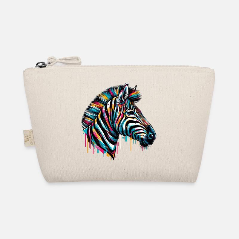 Zebra - Bio-Täschchen - Natur
