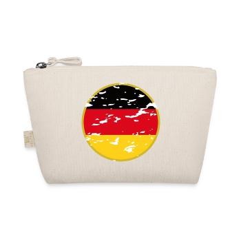 Schwarz-Rot-Gold: Deutschland-Style - Bio-Täschchen - Natur - Vorne