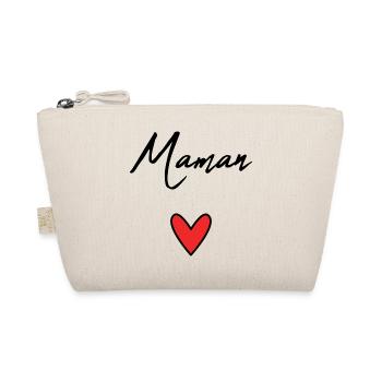 MOM. MOTHER'S DAY. HEART. FEAST. HAPPY BIRTHDAY - Organic Pouch - nature - Front