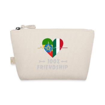 Ethiopia and Italy 100% friendship - Organic Pouch - nature - Front