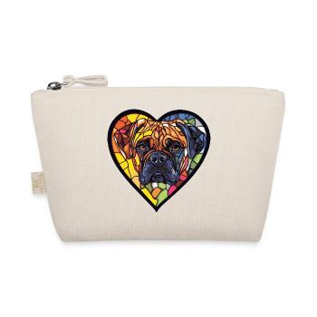 Bullmastiff Hund Herz Hundeliebe - Bio-Täschchen - Natur - Vorne