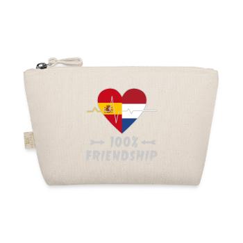 Spain and Netherlands 100% friendship - Organic Pouch - nature - Front