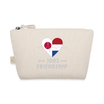 Japan and the Netherlands 100% friendship - Organic Pouch - nature - Front
