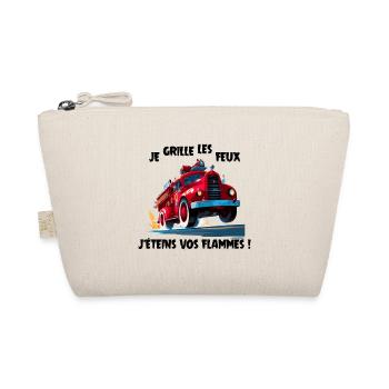 JE GRILLE LES FEUX, J'ÉTEINS VOS FLAMMES ! pompier - Trousse biologique - nature - Devant