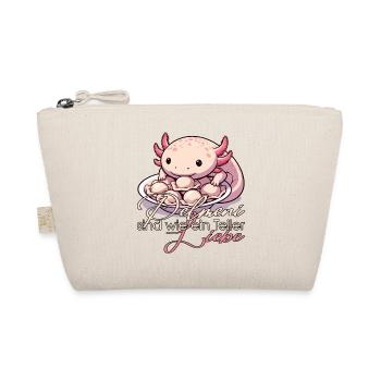 Axolotl Pelmeni Teller Liebe Geschenk - Bio-Täschchen - Natur - Vorne
