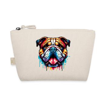 English Bulldog Dog - Organic Pouch - nature - Front