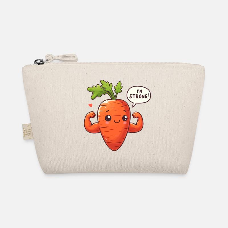 Kawaii-Karottenmuskel - Bio-Täschchen - Natur
