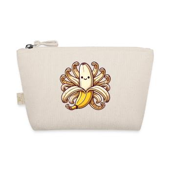 Playful OctoBanana Illustration - Organic Pouch - nature - Front