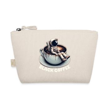 Schwarzer Kaffee Astronaut Tasse Galaxie Geschenk - Bio-Täschchen - Natur - Vorne
