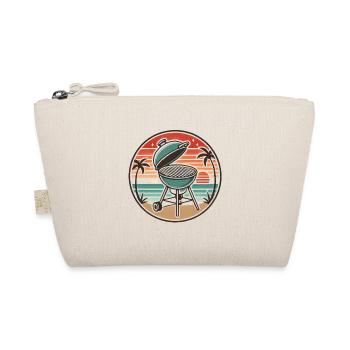 Grill Chill Summer BBQ Retro Design - Organic Pouch - nature - Front