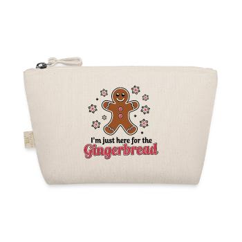 Gingerbread Lebkuchenmann Weihnachten - Bio-Täschchen - Natur - Vorne